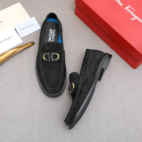 Wholesale Salvatore Ferragamo Leather Shoes For Men #1434139 $88.00 USD, Wholesale Quality Replica Salvatore Ferragamo Leather Shoes