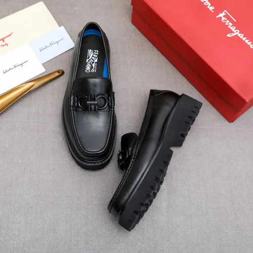 Wholesale Salvatore Ferragamo Leather Shoes For Men #1434140 $92.00 USD, Wholesale Quality Replica Salvatore Ferragamo Leather Shoes