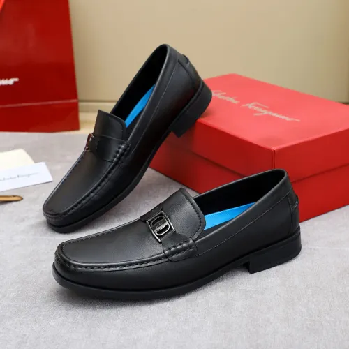 Wholesale Salvatore Ferragamo Leather Shoes For Men #1434141 $88.00 USD, Wholesale Quality Replica Salvatore Ferragamo Leather Shoes
