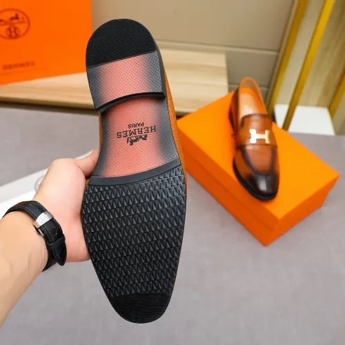 Replica Hermes Leather Shoes For Men #1434144 $88.00 USD for Wholesale