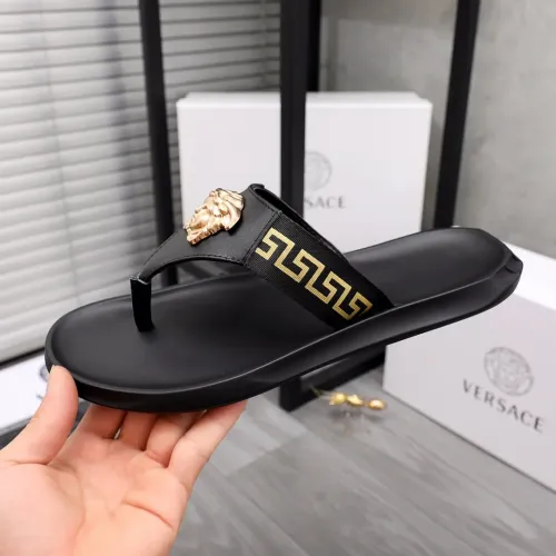 Replica Versace Slippers For Men #1434181 $45.00 USD for Wholesale
