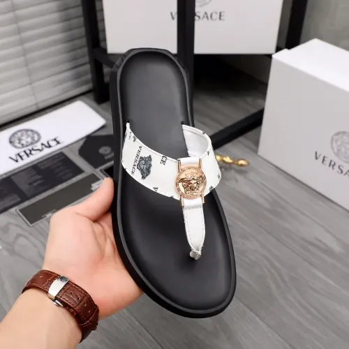 Replica Versace Slippers For Men #1434186 $45.00 USD for Wholesale