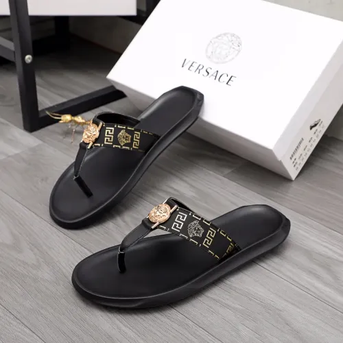 Wholesale Versace Slippers For Men #1434189 $45.00 USD, Wholesale Quality Replica Versace Slippers