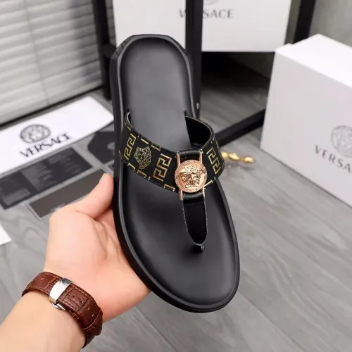 Replica Versace Slippers For Men #1434189 $45.00 USD for Wholesale