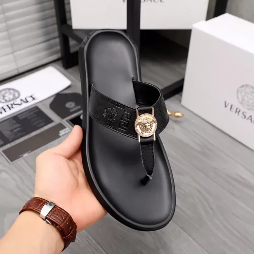 Replica Versace Slippers For Men #1434190 $45.00 USD for Wholesale