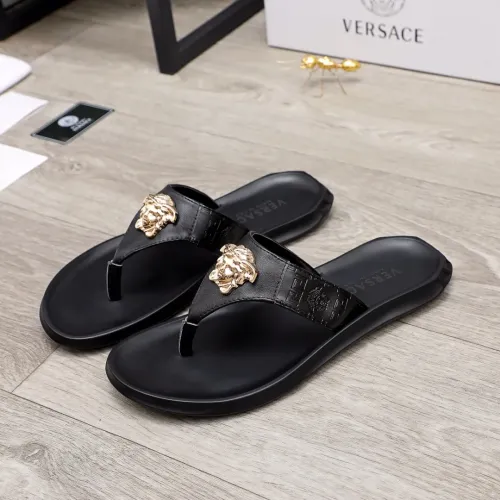 Wholesale Versace Slippers For Men #1434193 $45.00 USD, Wholesale Quality Replica Versace Slippers