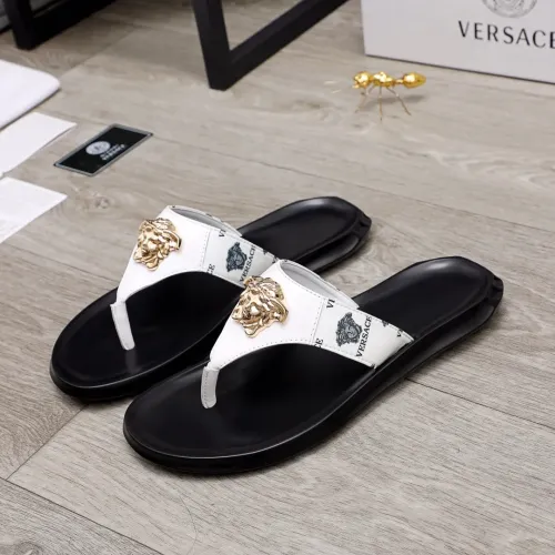 Wholesale Versace Slippers For Men #1434194 $45.00 USD, Wholesale Quality Replica Versace Slippers