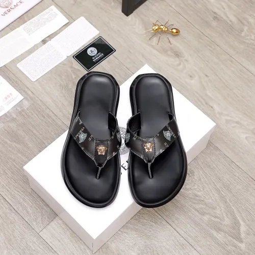 Replica Versace Slippers For Men #1434204 $45.00 USD for Wholesale
