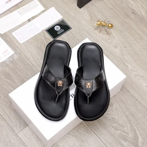 Replica Versace Slippers For Men #1434211 $45.00 USD for Wholesale