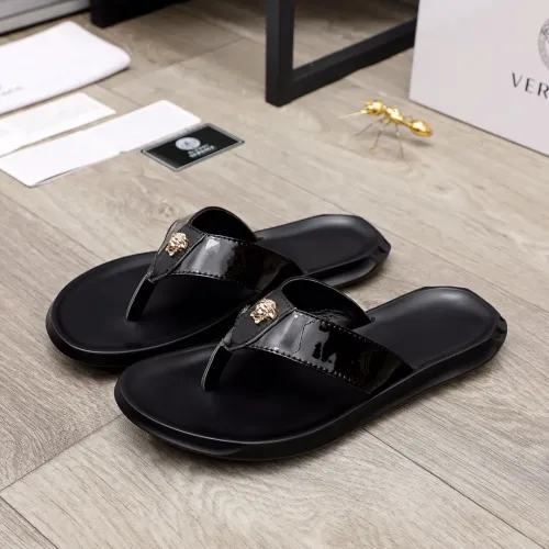 Replica Versace Slippers For Men #1434222 $45.00 USD for Wholesale