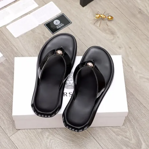 Replica Versace Slippers For Men #1434222 $45.00 USD for Wholesale