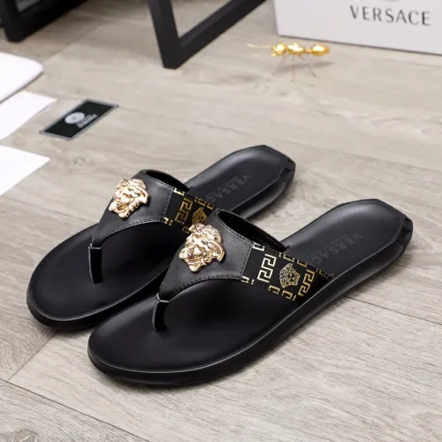 Wholesale Versace Slippers For Men #1434230 $45.00 USD, Wholesale Quality Replica Versace Slippers