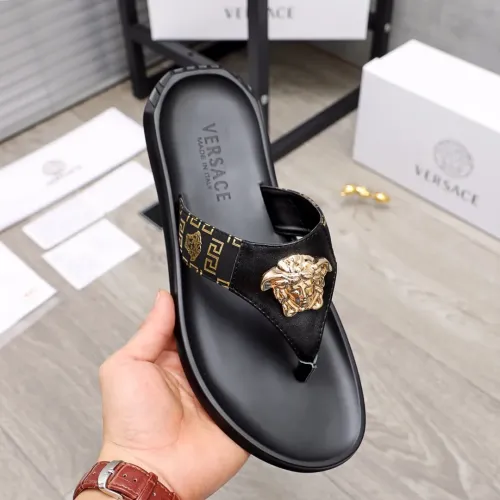 Replica Versace Slippers For Men #1434230 $45.00 USD for Wholesale