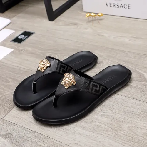 Wholesale Versace Slippers For Men #1434231 $45.00 USD, Wholesale Quality Replica Versace Slippers