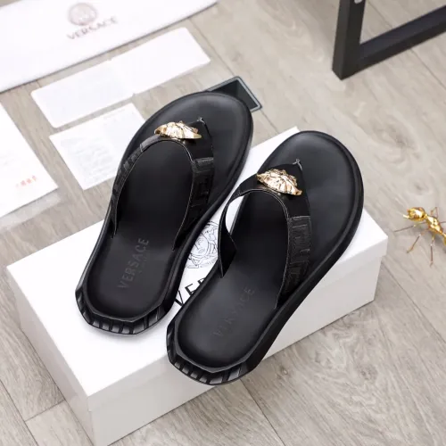 Replica Versace Slippers For Men #1434231 $45.00 USD for Wholesale
