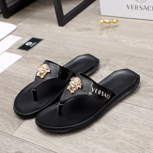 Wholesale Versace Slippers For Men #1434232 $45.00 USD, Wholesale Quality Replica Versace Slippers