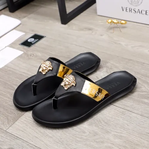 Wholesale Versace Slippers For Men #1434233 $45.00 USD, Wholesale Quality Replica Versace Slippers