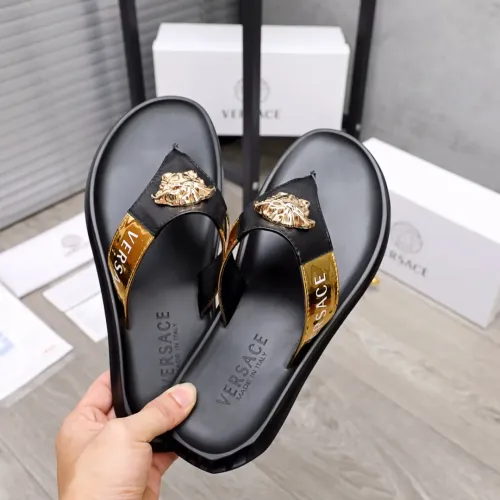 Replica Versace Slippers For Men #1434233 $45.00 USD for Wholesale