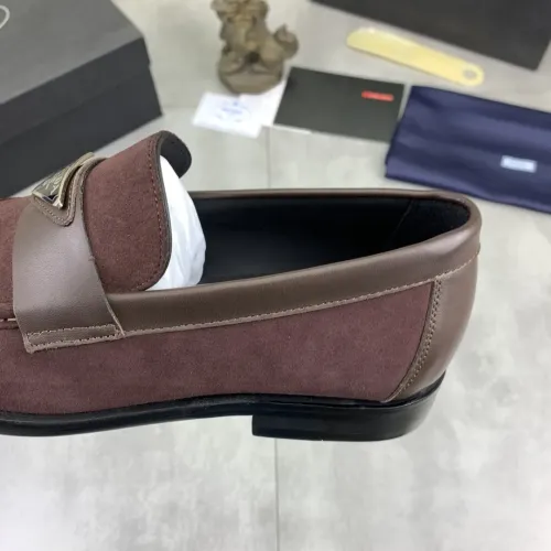Replica Prada Leather Shoes For Men #1434247 $102.00 USD for Wholesale