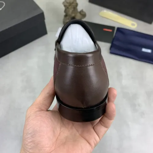 Replica Prada Leather Shoes For Men #1434247 $102.00 USD for Wholesale