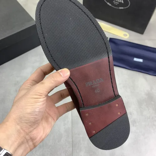 Replica Prada Leather Shoes For Men #1434247 $102.00 USD for Wholesale