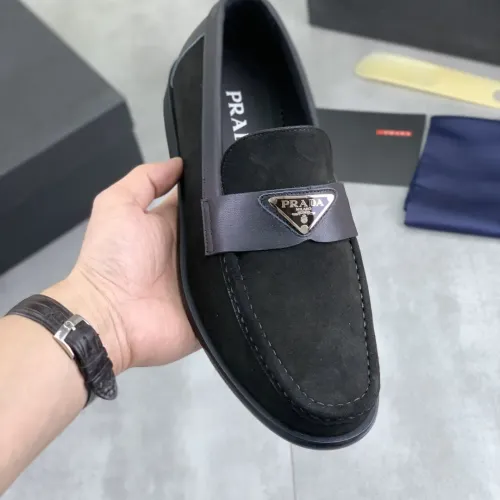 Replica Prada Leather Shoes For Men #1434249 $102.00 USD for Wholesale