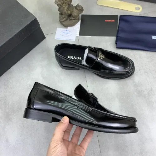 Replica Prada Leather Shoes For Men #1434251 $102.00 USD for Wholesale