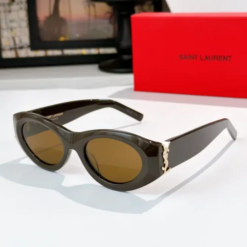 Wholesale Yves Saint Laurent YSL AAA Quality Sunglasses #1434379 $60.00 USD, Wholesale Quality Replica Yves Saint Laurent YSL AAA Quality Sunglasses