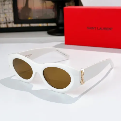 Wholesale Yves Saint Laurent YSL AAA Quality Sunglasses #1434382 $60.00 USD, Wholesale Quality Replica Yves Saint Laurent YSL AAA Quality Sunglasses