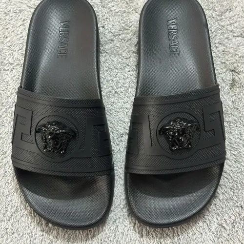 Wholesale Versace Slippers For Men #1434388 $52.00 USD, Wholesale Quality Replica Versace Slippers