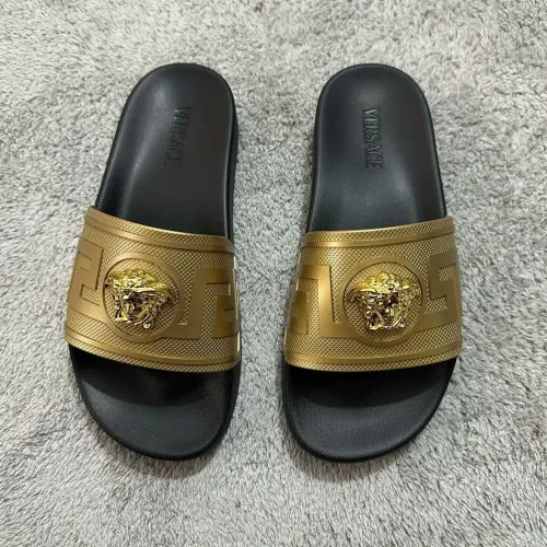 Wholesale Versace Slippers For Men #1434405 $52.00 USD, Wholesale Quality Replica Versace Slippers