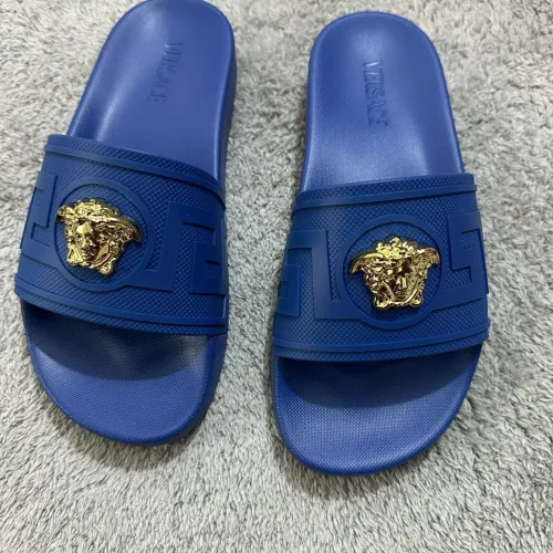 Wholesale Versace Slippers For Men #1434430 $52.00 USD, Wholesale Quality Replica Versace Slippers