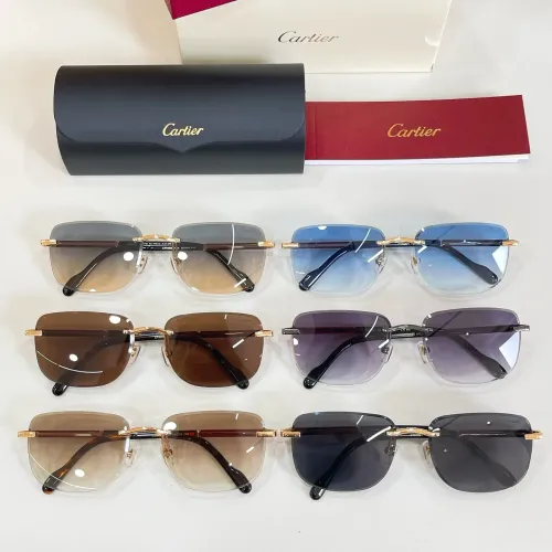Replica Cartier AAA Quality Sunglassess #1434432 $60.00 USD for Wholesale