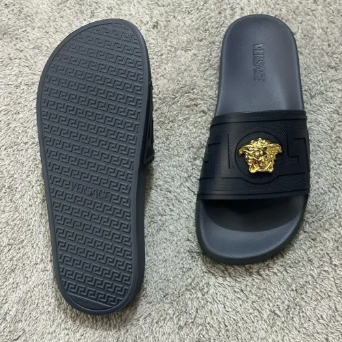 Replica Versace Slippers For Women #1434443 $52.00 USD for Wholesale
