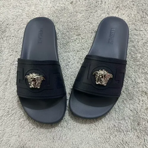 Wholesale Versace Slippers For Men #1434446 $52.00 USD, Wholesale Quality Replica Versace Slippers