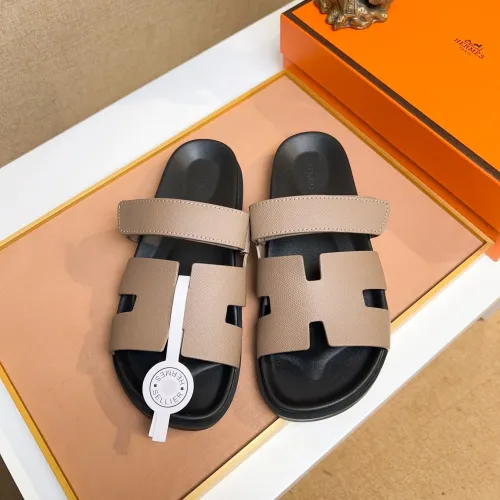 Replica Hermes Slippers For Men #1434508 $56.00 USD for Wholesale