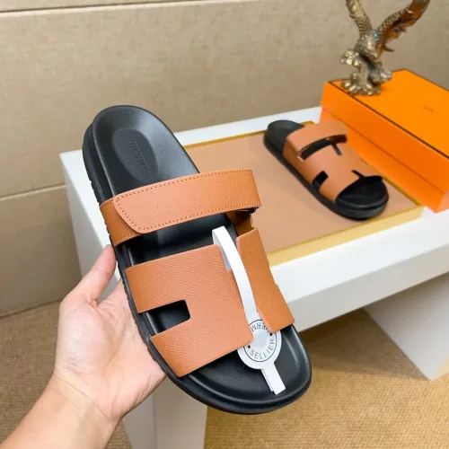 Replica Hermes Slippers For Men #1434509 $56.00 USD for Wholesale