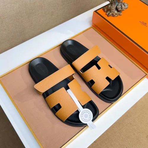 Replica Hermes Slippers For Men #1434510 $56.00 USD for Wholesale