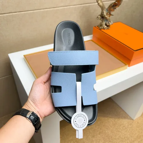 Replica Hermes Slippers For Men #1434518 $56.00 USD for Wholesale