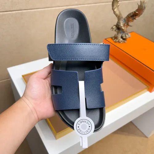 Replica Hermes Slippers For Men #1434522 $56.00 USD for Wholesale