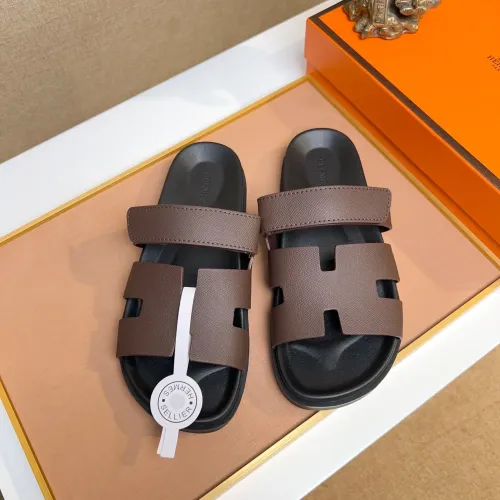 Replica Hermes Slippers For Men #1434525 $56.00 USD for Wholesale