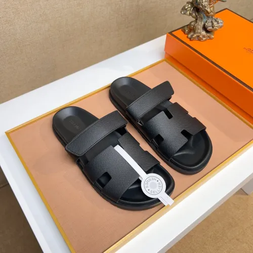 Replica Hermes Slippers For Men #1434529 $56.00 USD for Wholesale