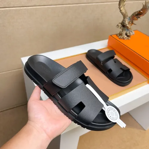 Replica Hermes Slippers For Men #1434529 $56.00 USD for Wholesale