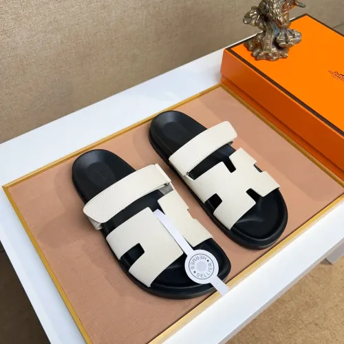 Replica Hermes Slippers For Men #1434531 $56.00 USD for Wholesale