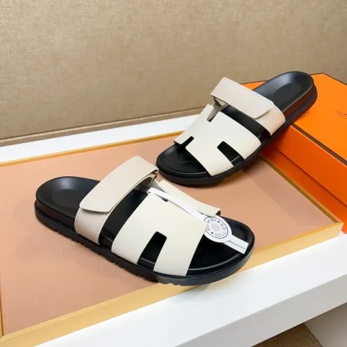 Replica Hermes Slippers For Men #1434532 $56.00 USD for Wholesale