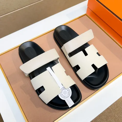 Replica Hermes Slippers For Men #1434532 $56.00 USD for Wholesale
