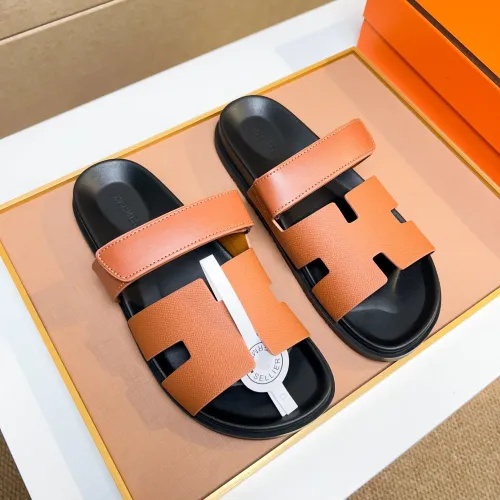 Replica Hermes Slippers For Men #1434534 $56.00 USD for Wholesale