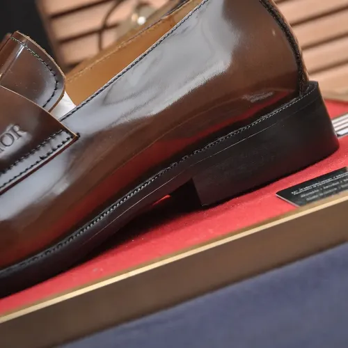 Replica Christian Dior Leather Shoes For Men #1434538 $115.00 USD for Wholesale