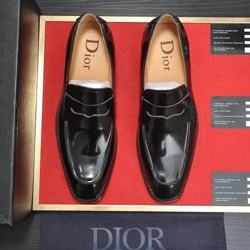 Replica Christian Dior Leather Shoes For Men #1434539 $115.00 USD for Wholesale