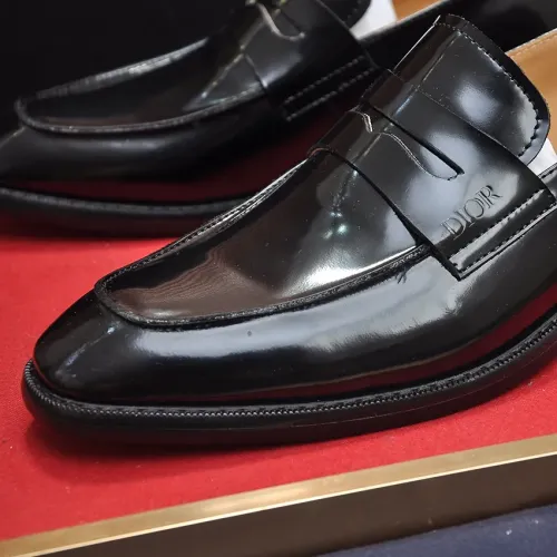 Replica Christian Dior Leather Shoes For Men #1434539 $115.00 USD for Wholesale